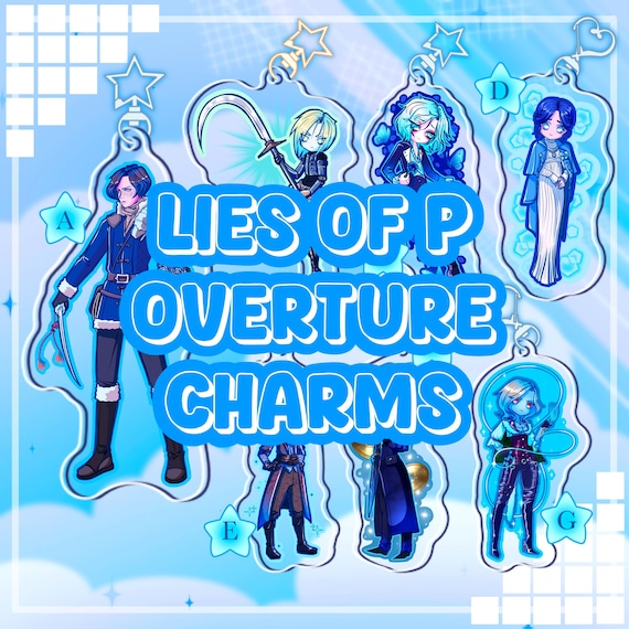 Lies of P Overture Acrylic Keychain: Unique Video Game Art