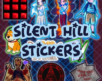 Pegatinas de Silent Hill / Calcomanía de juego de terror