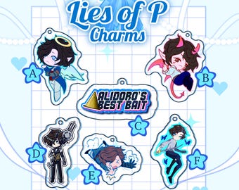 Lies of P Acrylic Keychain: Video Game Art, Gamer Accessory