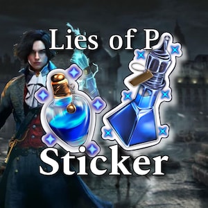 Pegatina de Resistencia y Purificación de Pinocho: Arte de videojuegos, vinilo impermeable, accesorio para portátil y botella de agua.