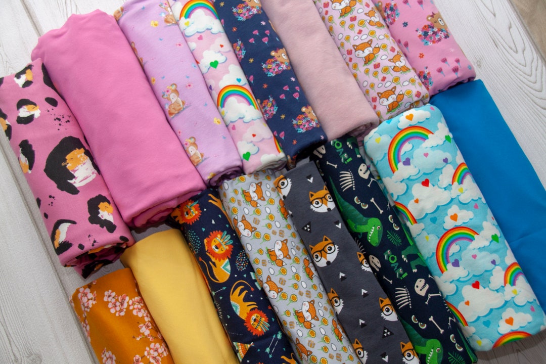 Stoffreste Jersey Stoffe Kaufen GÃ¼nstig Restposten Kinderstoff