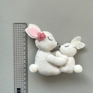 Bunny Plush Felt Sewing Pdf Pattern Cute Ornament Woodland Animal ...
