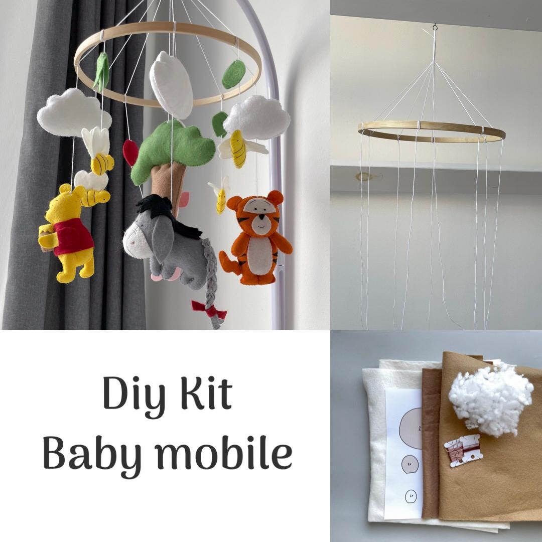 Make Your Own Winnie the Pooh Baby Mobile Handmade Diy Kit Crib
