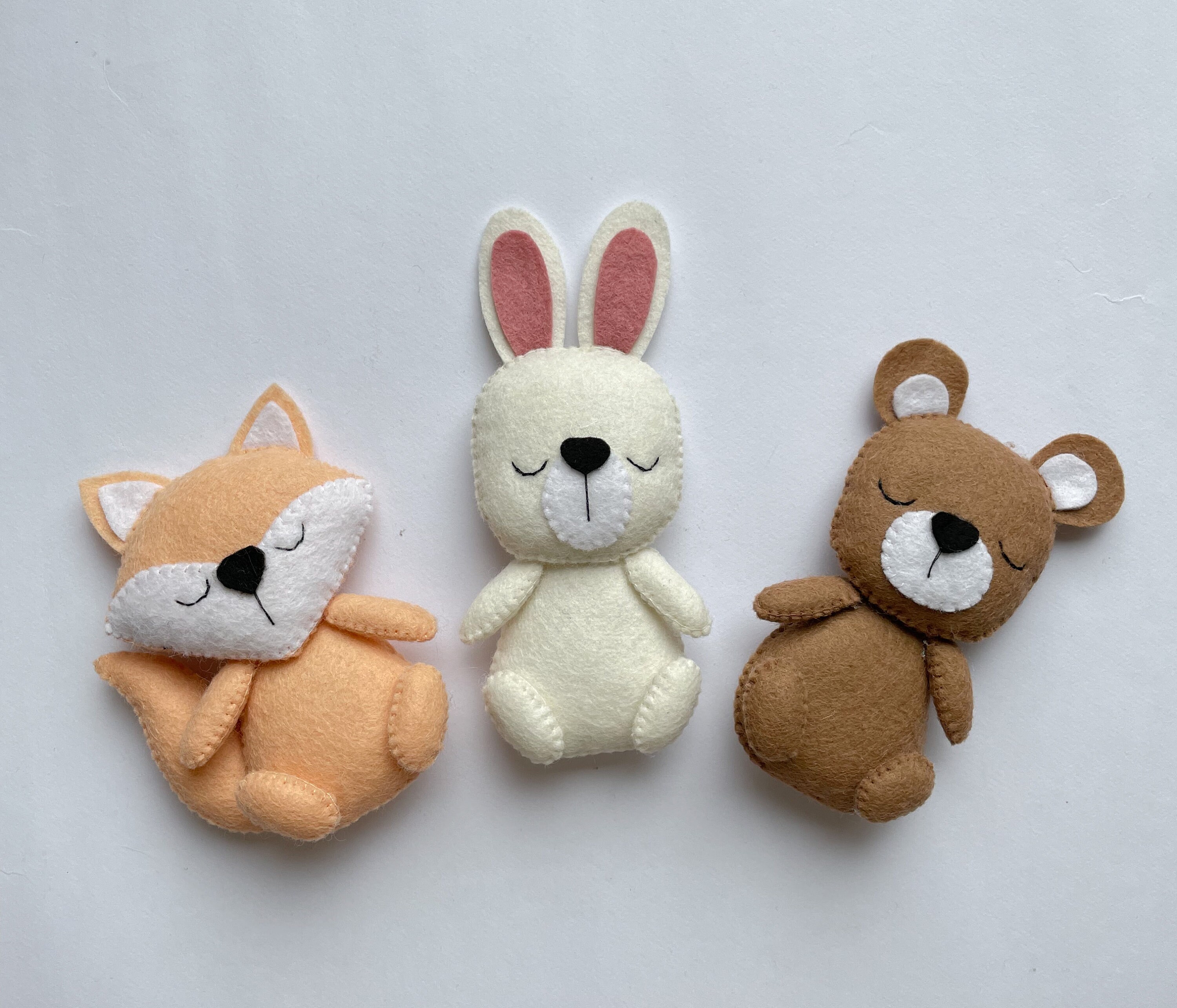 Felt Woodland Animals PDF Pattern DIY Baby Mobile Pattern Felt Tutorial ...