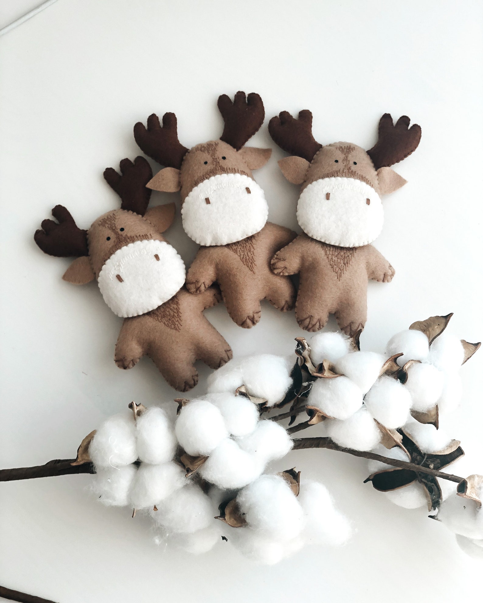 Felt Elk pattern Felt Deer sewing pattern deer PDF tutorial | Etsy