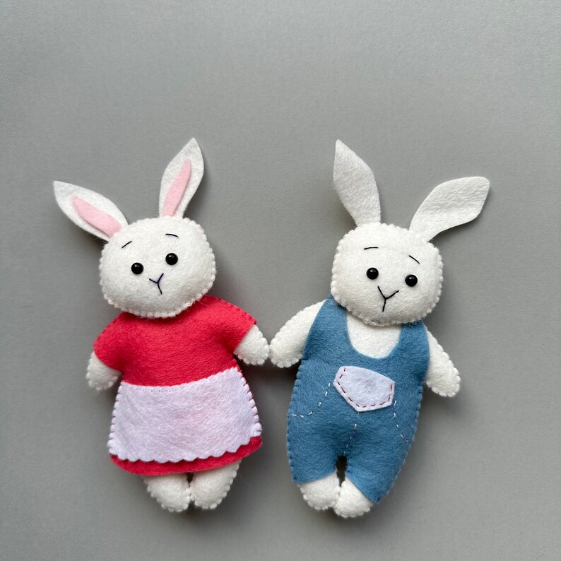 Set of 4 Pdf Pattern Teddy Bear Plush Pattern Bunny’s Plushie Pattern ...