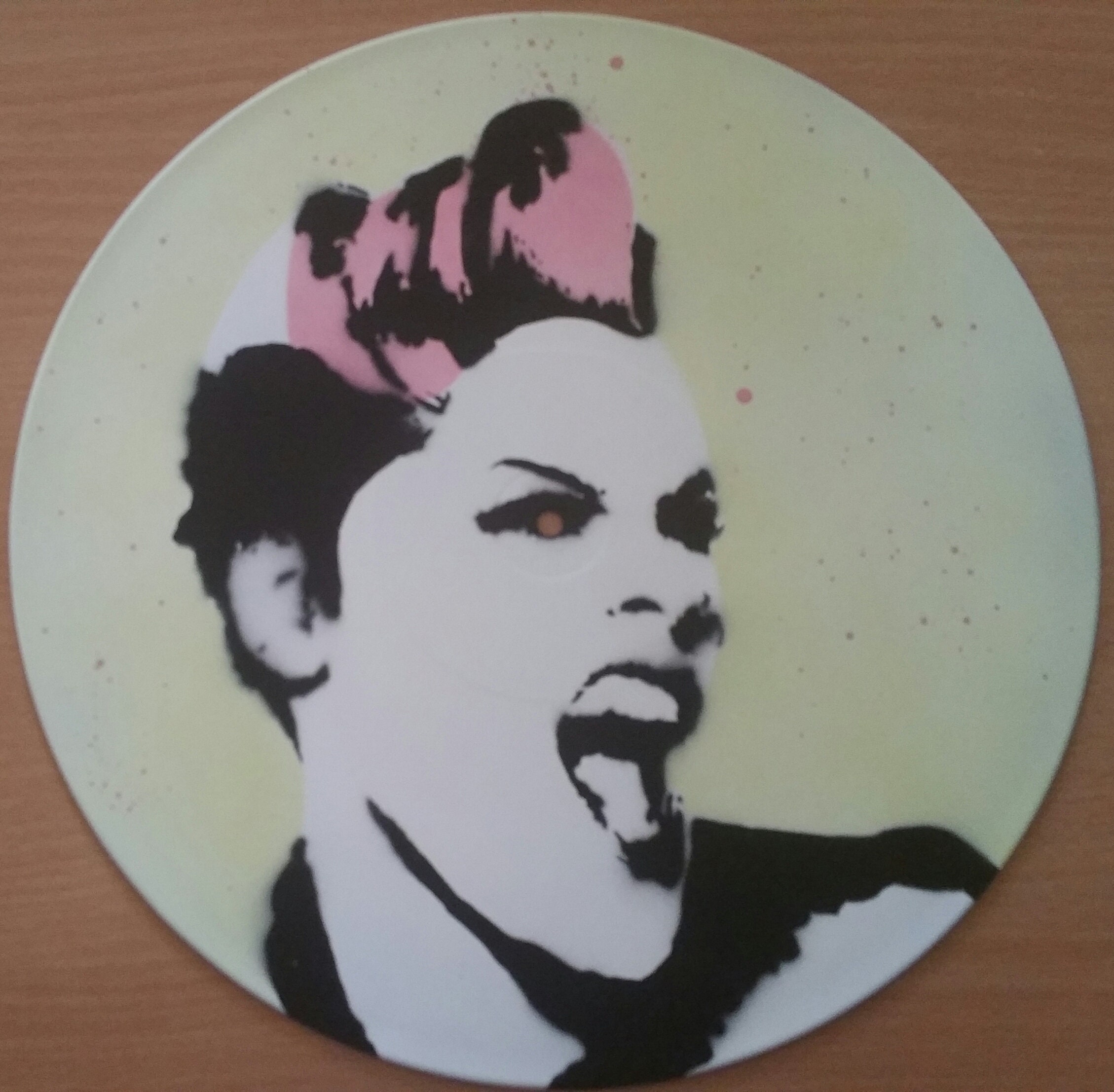 Pink - Peinture sur Vinyle 33 Tours Spray Vinyl Record Art