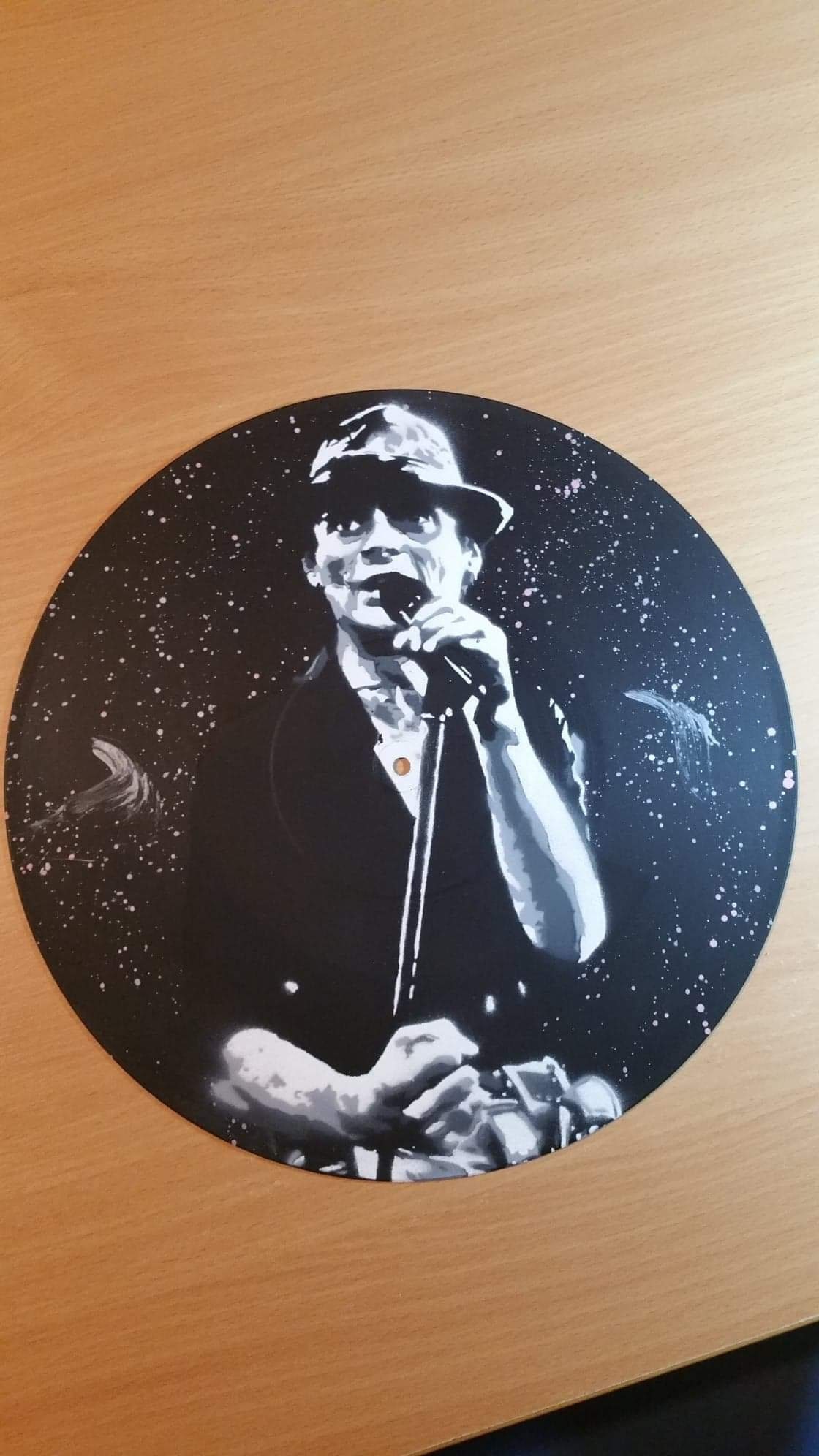 Mano Solo - Peinture sur Vinyle 33 Tours Spray Vinyl Record Art