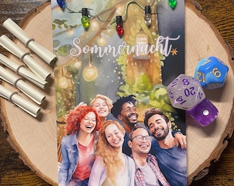 Budget Challenge Klappkarte „Sommernacht“