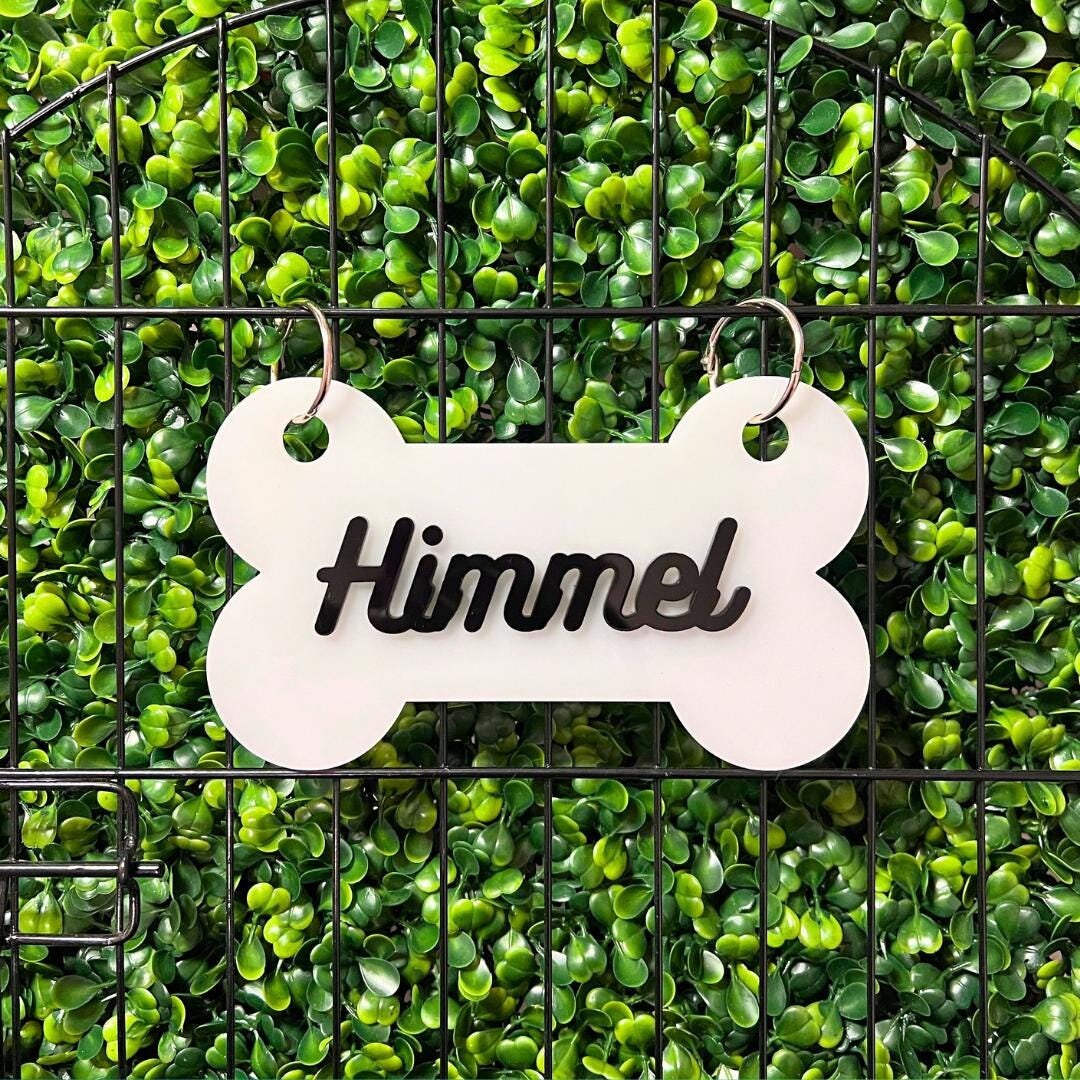 Illustration of Chrome Dog Crate Nameplates