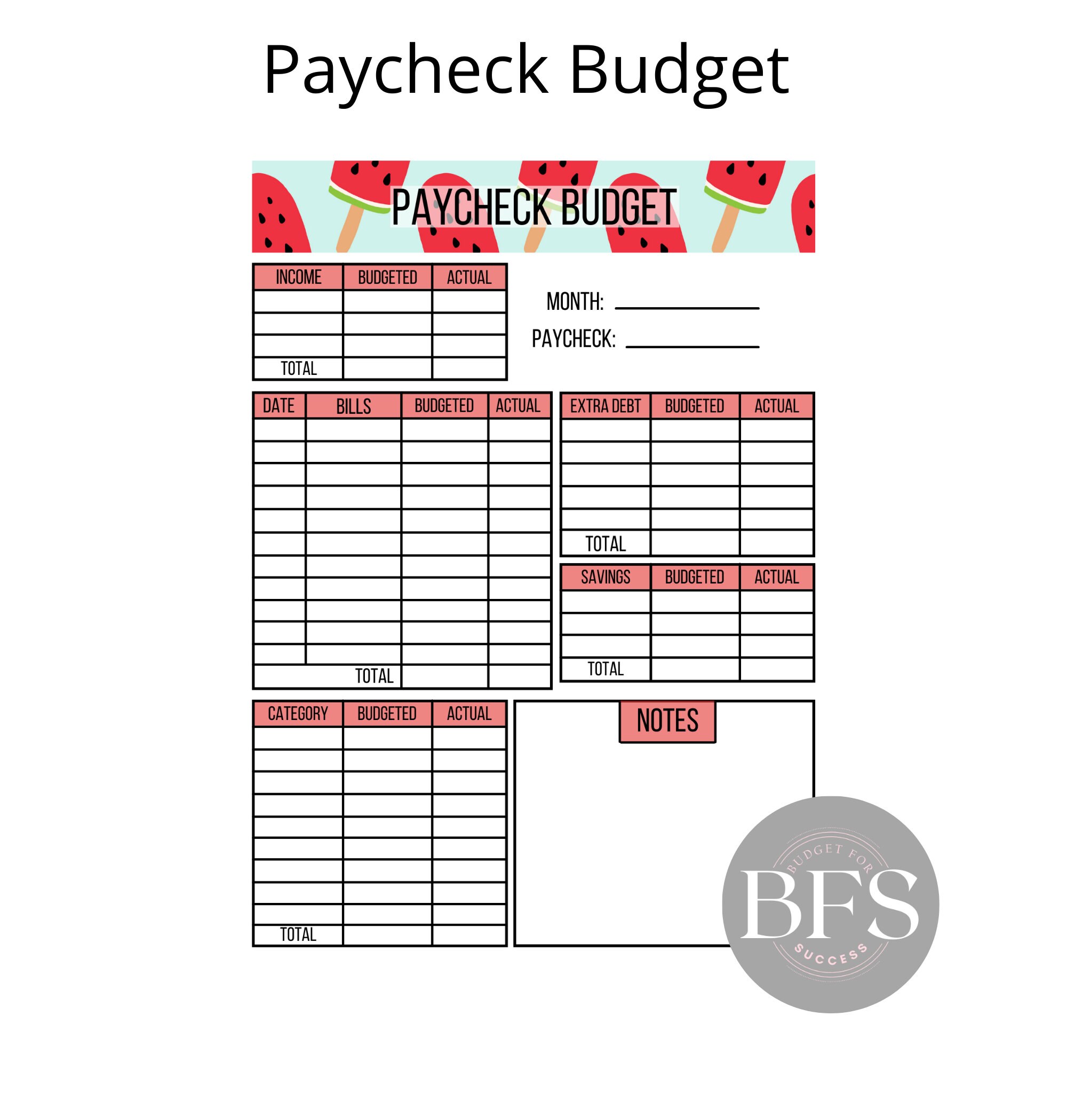 June Budget Sheet Set Budgeting Plan June Budget Finance Worksheets Set