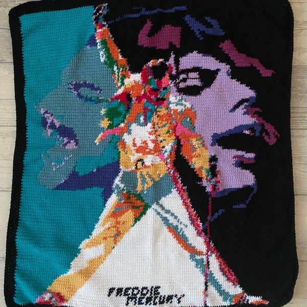 Freddie mercury 3 Crochet Pattern