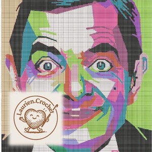 Rowan Atkinson 1 Häkelmuster