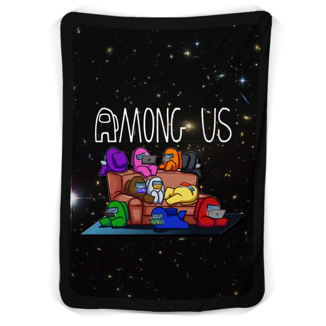 Among Us Funny Fleece Blanket Blanket Game Blanket Etsy