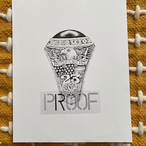 USMA Class of 2023 Ring Print, Artist Signed and Numbered