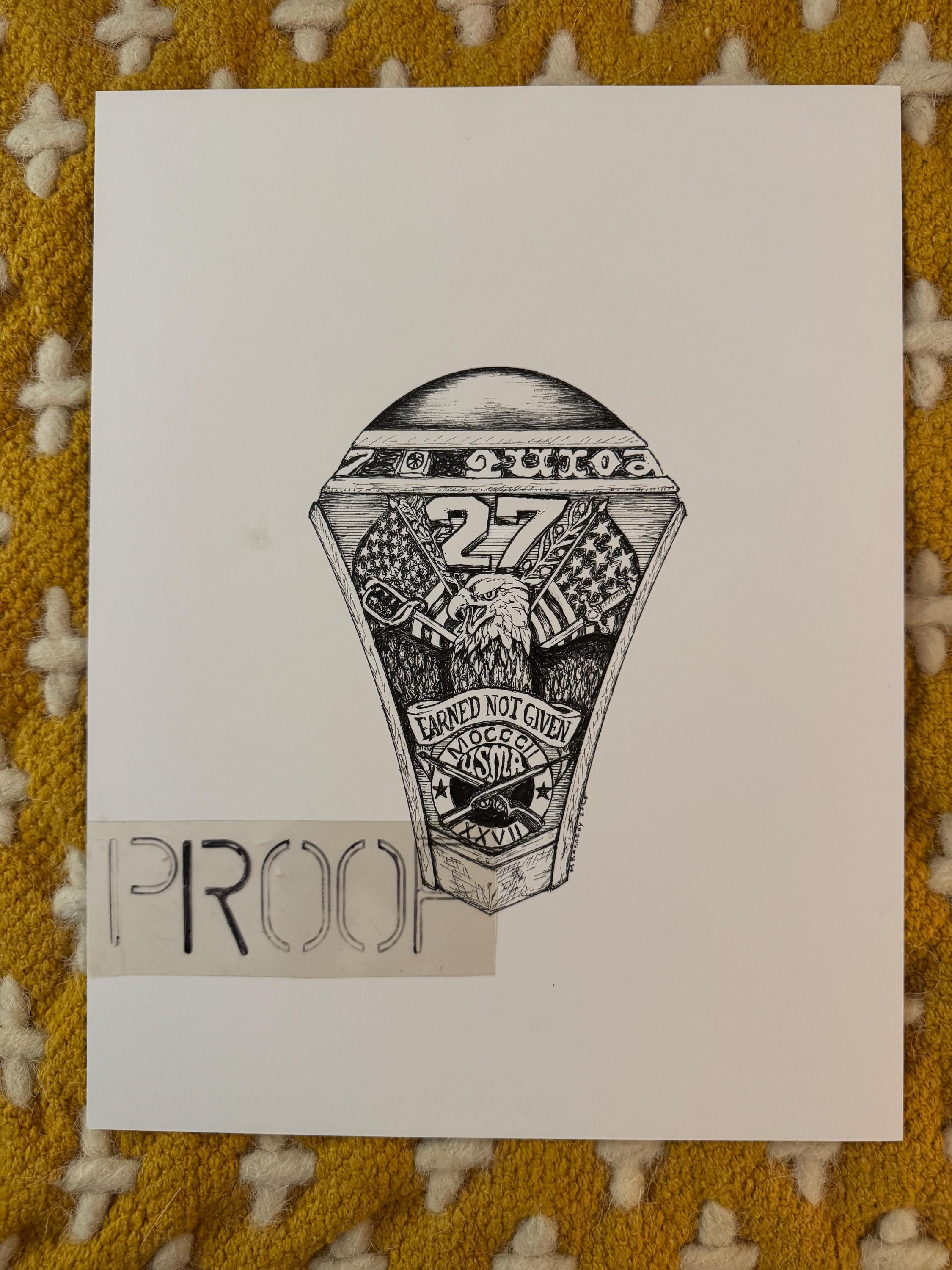 USMA Class of 2027 Ring Print - Etsy