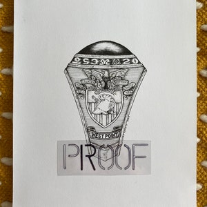USMA West Point School Crest Ring Print