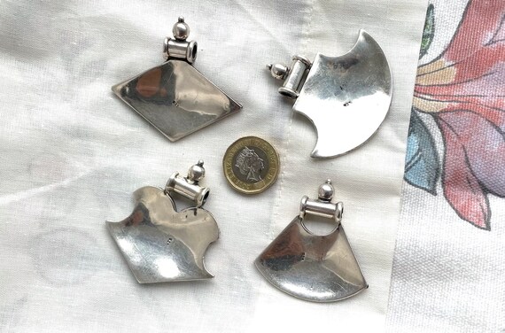 Sterling silver ethnic pendants 925, VINTAGE trib… - image 10