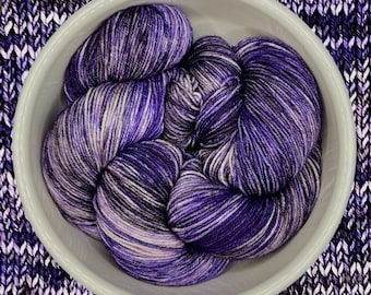 Concord Grape - Variegated Hand Dyed Yarn