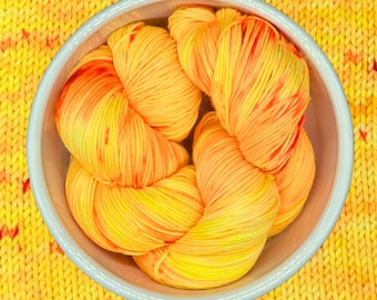 Yellow Duck - Variegated Hand Dyed Yarn