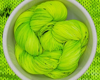 Green Frog - Variegated Hand Dyed Yarn