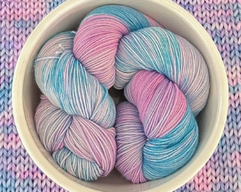Cotton Candy - Variegated Hand Dyed Yarn