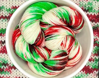 Simply Christmas - A variegated hand dyed yarn