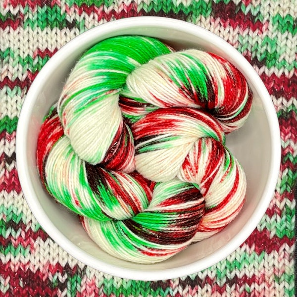 Simply Christmas - A variegated hand dyed yarn