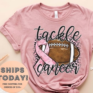 Tackle Breast Cancer Shirt, Breast Cancer Awareness, Breast Cancer T-Shirt, Breast Cancer Shirt, October Shirt, Football Shirt