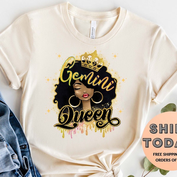 Gemini Queen Shirt, Gemini Zodiac Shirt,  Gemini Gift, Gift For Gemini, Gemini Astrology Shirt, Zodiac Sign Shirt, Gemini Birthday Shirt