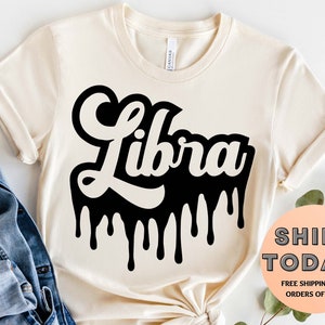 Libra Shirt, Cute Libra Zodiac Sign Tshirt, Retro Libra Tee, Zodiac Sign, Birthday Gift for Sister, Gift for Libra, Astrology Shirt