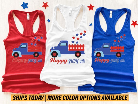 Women s 4th of July Tank Top Cute July Fourth Tank Fourth of July Tank America Tank Memorial Day Tank Summer Tank Top Ladies Tank Top Etsy