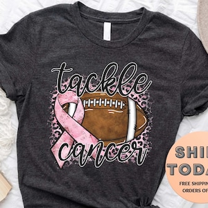 Tackle Breast Cancer Shirt, Breast Cancer Awareness, Breast Cancer T-Shirt, Breast Cancer Shirt, October Shirt, Football Shirt Bild 3