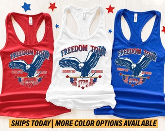 4th of July Womens Muscle Tank, Land of the Free Because of the Brave Tank Top, Patriotic Tanks Women, America Tank Top, Merica Tank Top