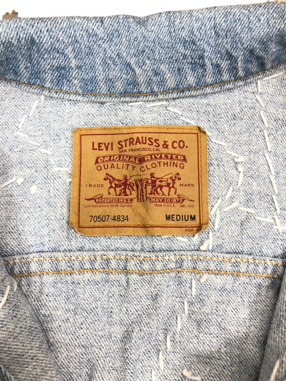 Vintage 90s Levis Denim Jacket Light Wash Made in Usa - Etsy