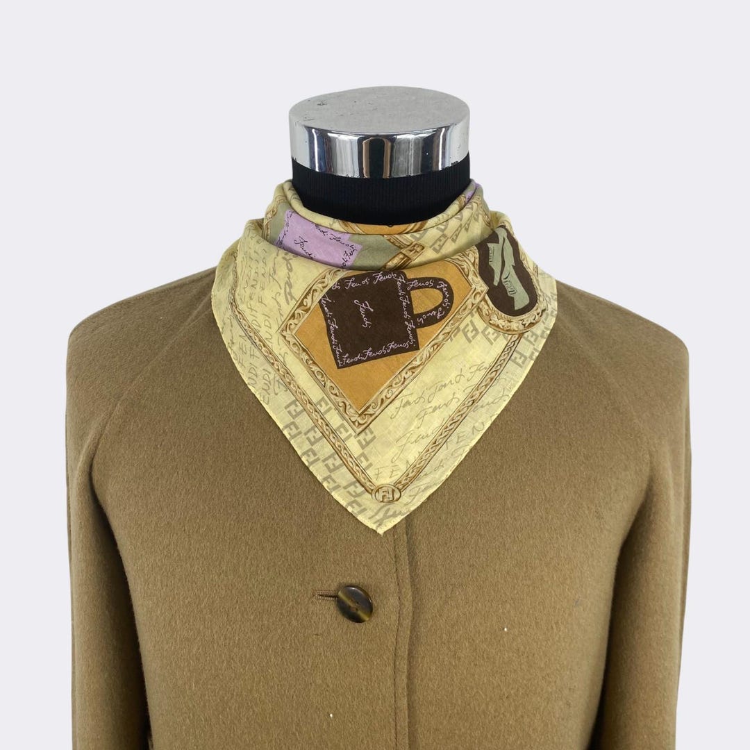 90s Authentic Vintage Fendi Handkerchief Neckerchief Headband