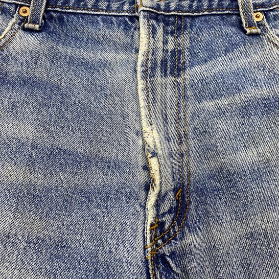 34 x 31 Vintage Levis 517 Jeans Light Wash Distre… - image 6