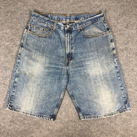 35 x 11 Vintage Levis 569 Jeans Short Jeans Light… - image 1