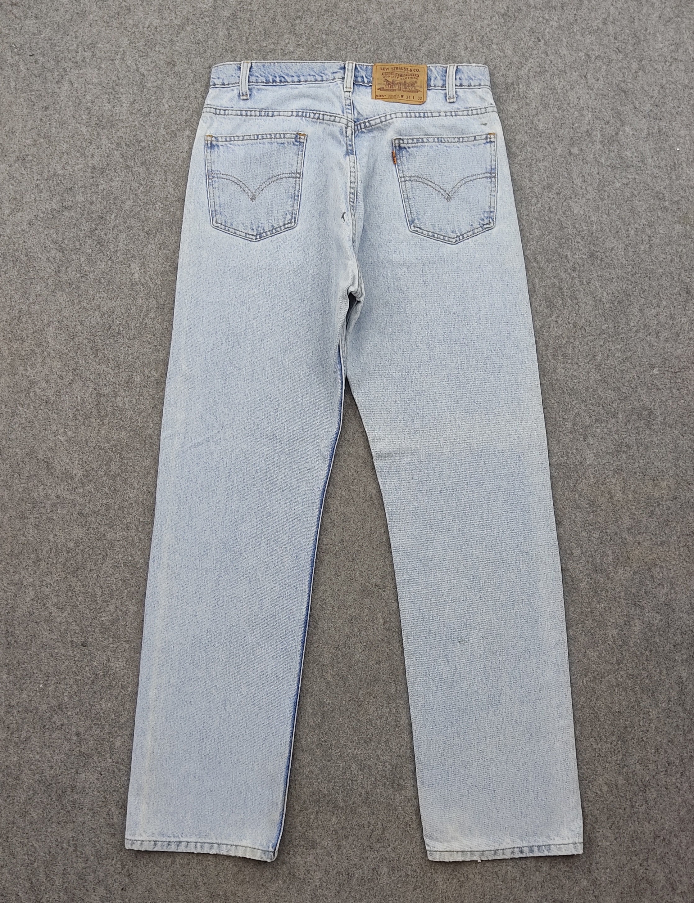 34 X 33 90s Vintage Levis 505 Jeans Orange Tab Jeans Light - Etsy