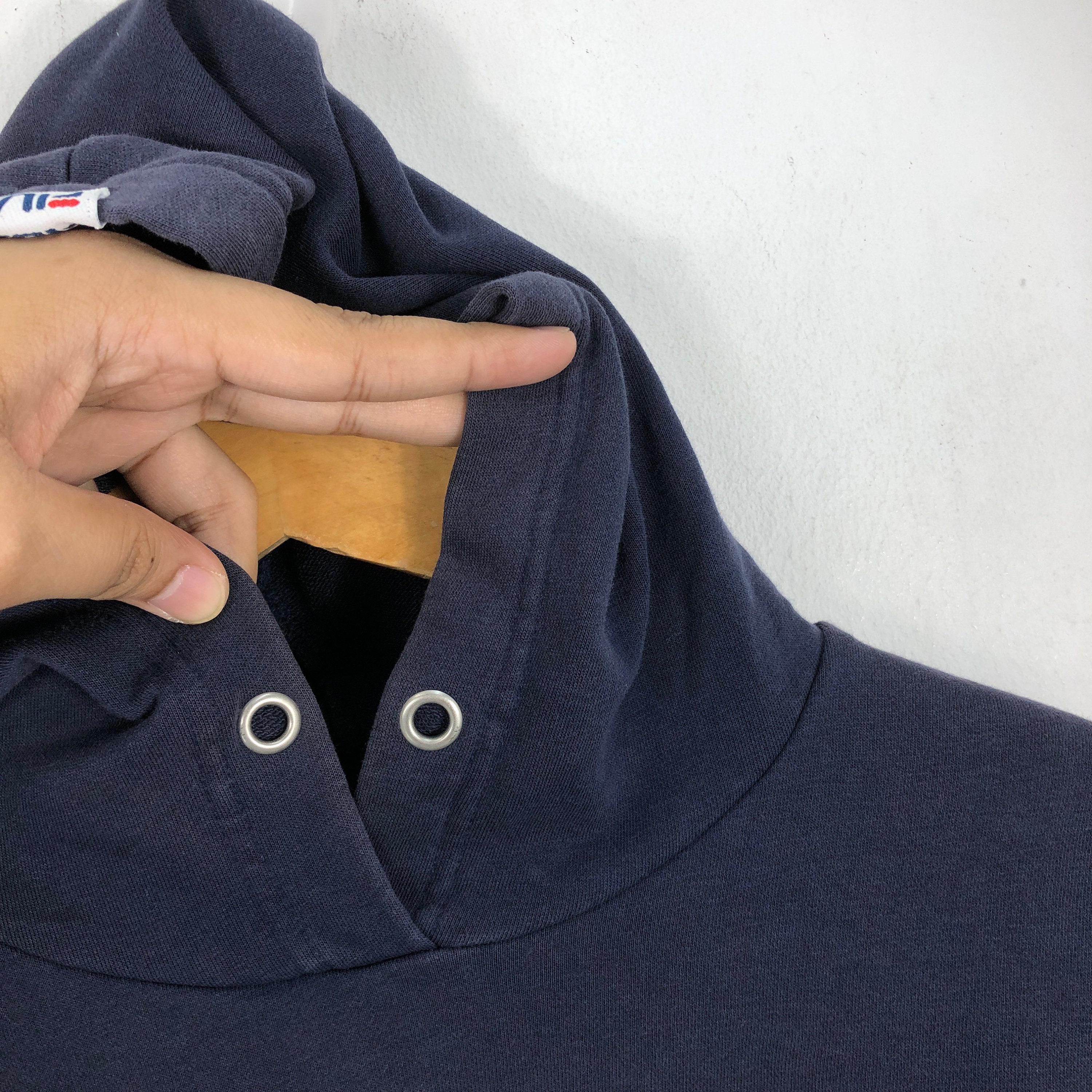 Women s Vintage Fila Hoodie Japanese Brand Sweatshirt Sweater
