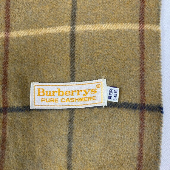 Buy Vintage Burberry Scarf - 90s Nova Check Cashmere Muffler
