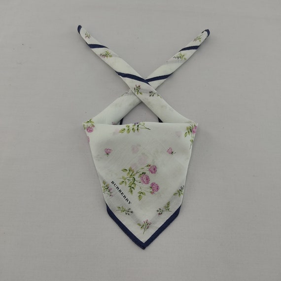 Burberry Floral Handkerchief Authentic Vintage 90… - image 1