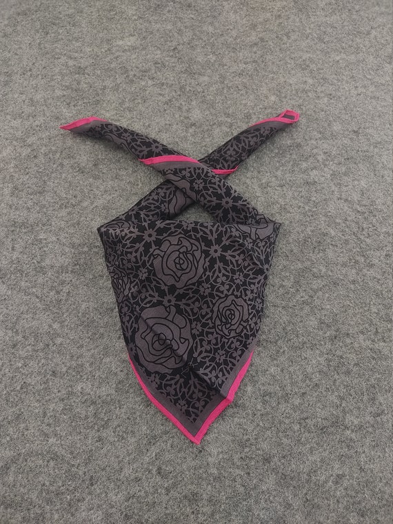 Yves Saint Laurent Floral Handkerchief, Rare 90s … - image 1