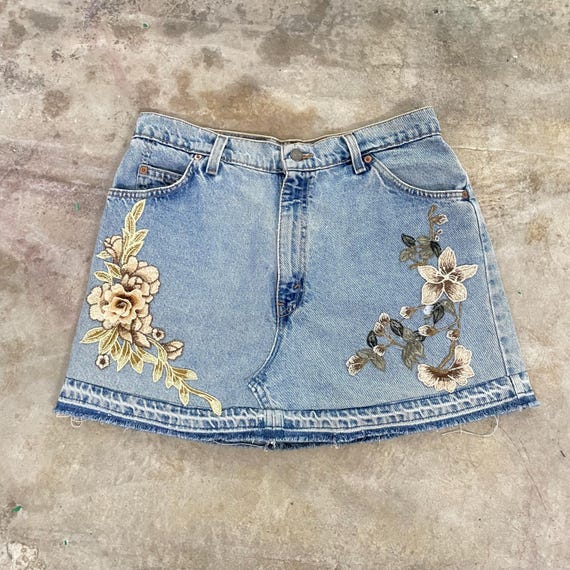 Ready to Ship Size 32 Vintage 90s Levis 912 Mini Skirt Made in Usa