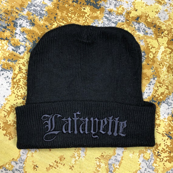 Vintage Lafayette Amboidery Beanie Knitted Croche… - image 3