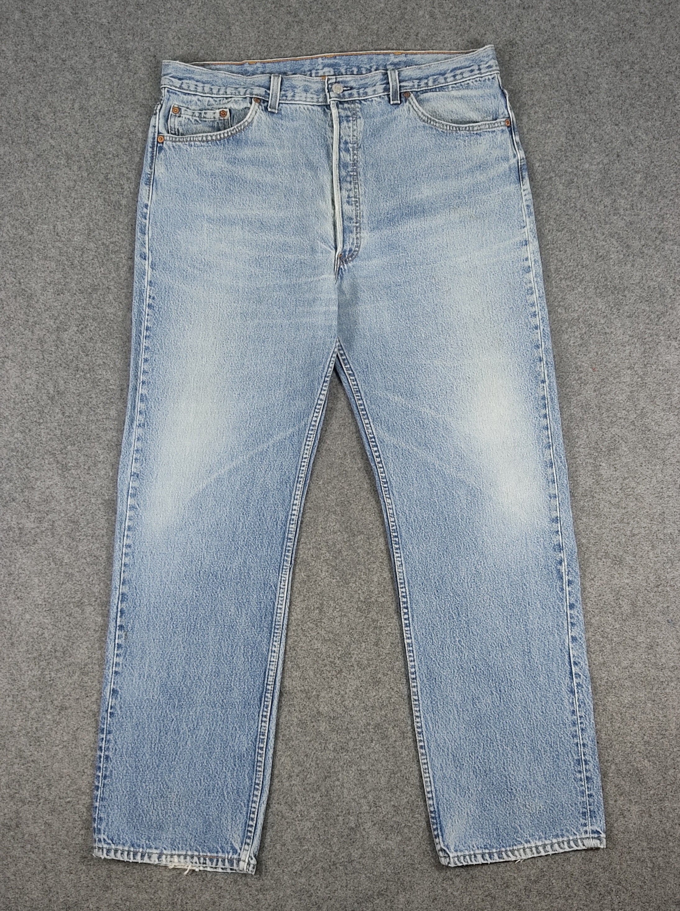 38 X 32 90s Vintage Levis 501 Jeans Made in Usa Light Wash - Etsy 