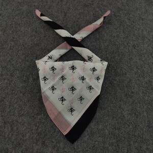 90s Authentic Vintage Nina Ricci Handkerchief Neckerchief Headband Bandana Babushka Wrap Authentic Accessories Gift Summer gift for mum
