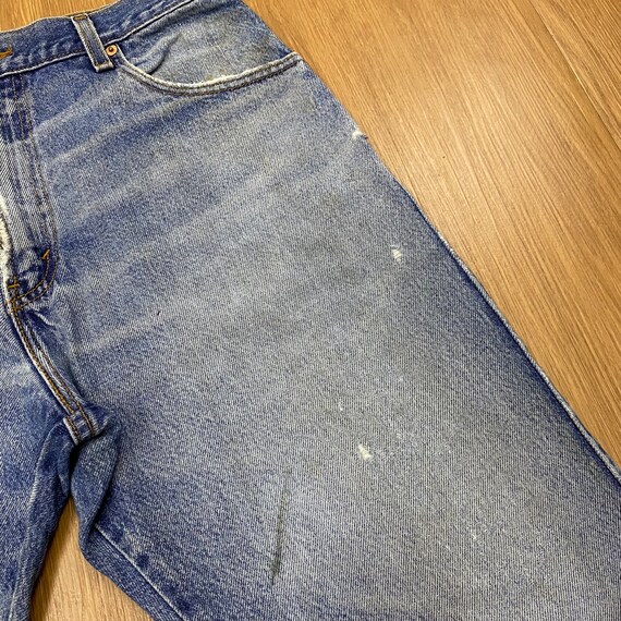 34 x 31 Vintage Levis 517 Jeans Light Wash Distre… - image 4