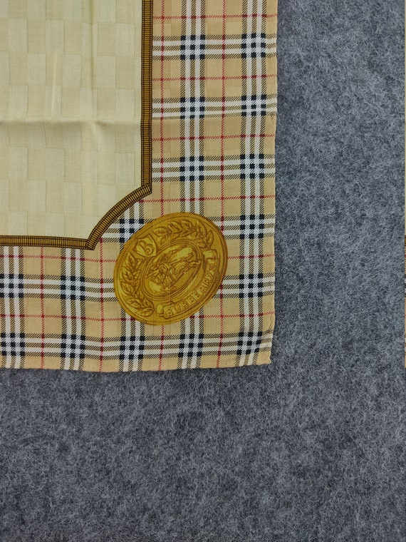 Burberry Floral Handkerchief Authentic Vintage 90… - image 3