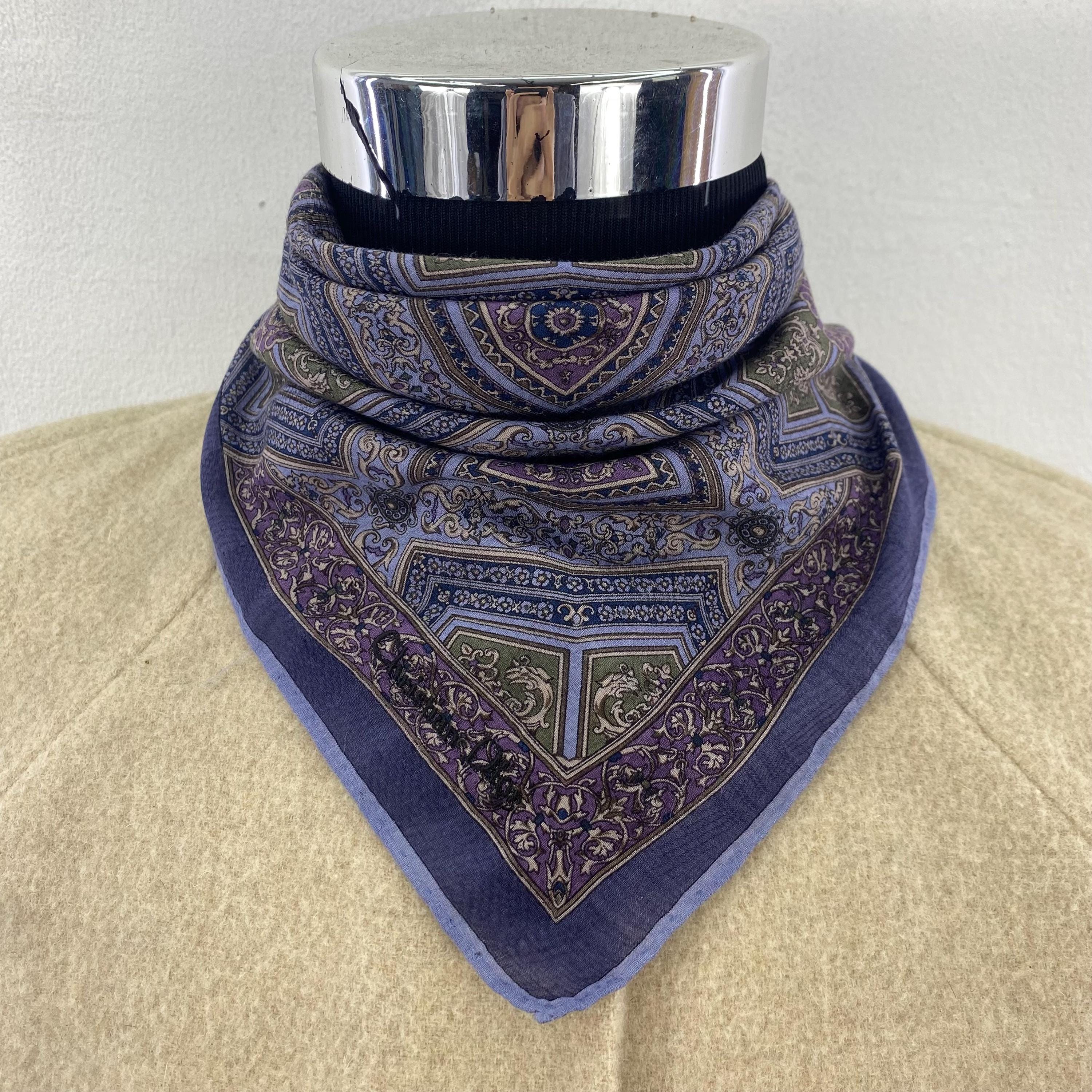 Rare 90s Christian Dior Handkerchief Elegant Vintage Fashion Accent, Ideal Designer Gift for Him or Her